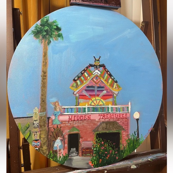 Topanga Canyon Hidden Treasures Oil Painting On Canvas Impressionism California - Picture 4 of 8